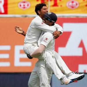 Dharamsala Test: Debutant Kuldeep shines, Smith hits ton on Day 1