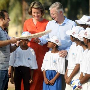 PHOTOS: Sehwag, Belgian royal couple team up for child rights