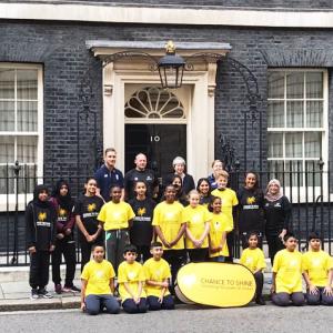 Pics: Broad plays in first cricket match at 10 Downing Street