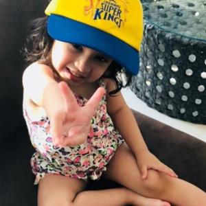 PIX: Dhoni's little daughter is stealing the show at IPL