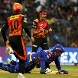 IPL PHOTOS: Sunrisers Hyderabad stun MI in low-scoring game