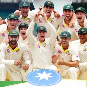 PHOTOS: Australia win final Ashes Test by innings & 123 runs