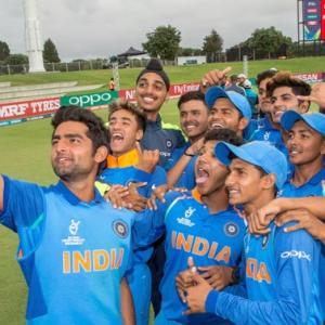 PHOTOS U-19 World Cup: India hammer Zimbabwe to top Group B
