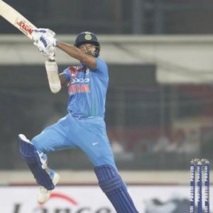 3rd T20, PIX: Dhawan's 92 powers India to a six-wicket win over WI