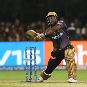 PICS: Russell's late blitz fires KKR past RCB
