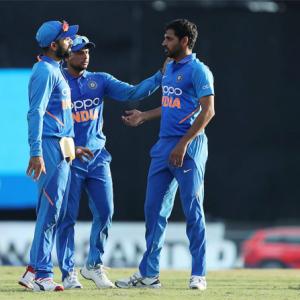 2nd ODI PICS: Kohli, Bhuvi star in India's win vs WI
