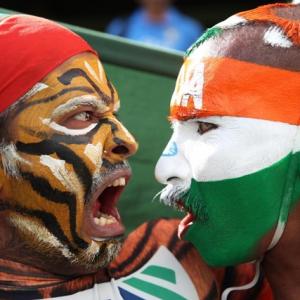 PIX: Fans face off before India Bangladesh tie