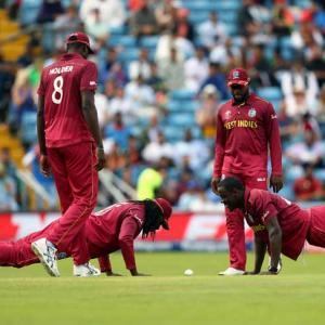 PIX: Windies win but Gayle fails in World Cup swansong