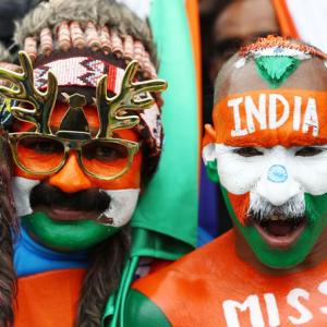 PICS: India-Pak fans add revelry to famed rivalry