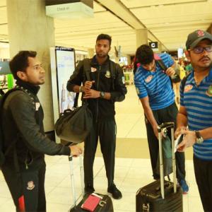 Bangladesh cricketers return home after narrow escape in New Zealand