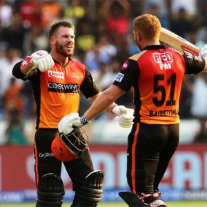 IPL PIX: Bairstow, Warner star in Hyderabad's win
