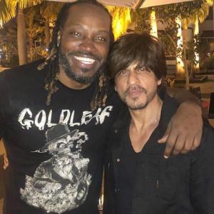 Universe Boss Gayle shares picture with SRK