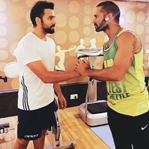 Dhawan talks to himself? Check out Rohit's video