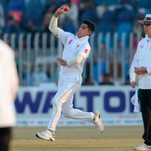 Naseem's hat-trick puts Pakistan in control