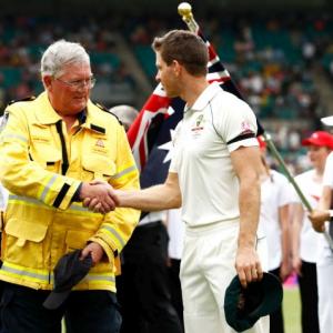 PICS: Players pay tribute to firefighters in Sydney
