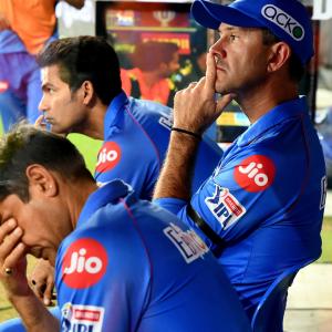 Ponting reacts after Delhi Capitals' heavy defeat