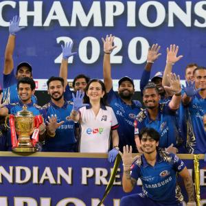 PICS: Mumbai Indians outclass Delhi for 5th IPL title