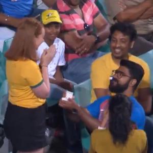 Marriage proposal at SCG melts hearts