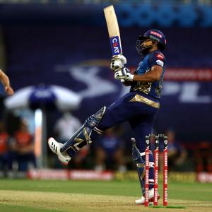 PHOTOS: Rohit leads Mumbai Indians rout of KKR