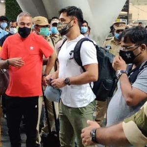 Dhoni in Chennai; CSK players set to leave for UAE