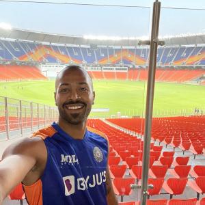 Hardik, Rohit impressed with the Motera stadium