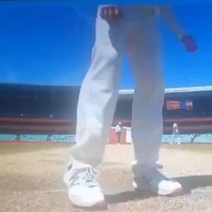 Smith caught scuffing pitch, denies cheating claims