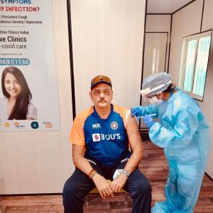 Shastri gets first jab of COVID-19 vaccine
