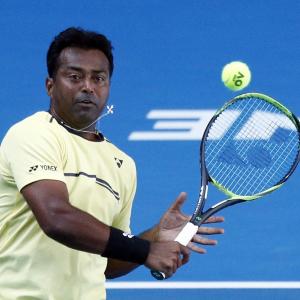 Paes back in training with Olympics on mind
