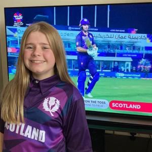 T20 WC: Meet Scotland's 12-year-old jersey designer!