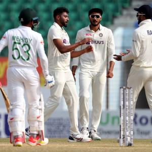 PIX: Dominant India rout Bangladesh in first Test