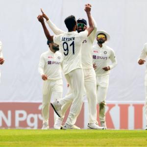 PIX: Umesh, Ashwin put India in control on Day 1