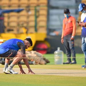 Team India Preps For Pink Ball Test