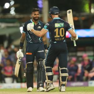 IPL PIX: Miller, Pandya take Gujarat Titans to final