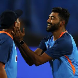 PIX: Dhawan and Co hit nets ahead of 2nd ODI