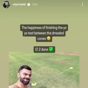 Virat Kohli Dominates Yo-Yo Test