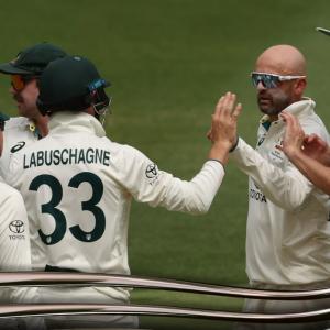 PIX: Australia grab big lead as Pakistan fold for 271