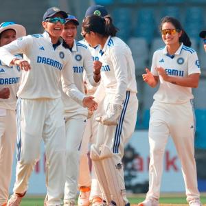India's women claim historic Test victory vs Australia
