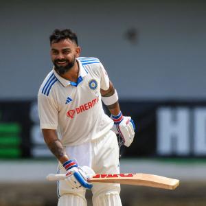 PHOTOS: India vs West Indies, 2nd Test, Day 2