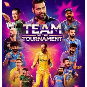 Rohit captain of ICC's World Cup team of tournament