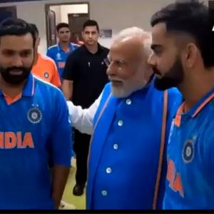 'PM Modi visiting us in dressing room is a big thing'