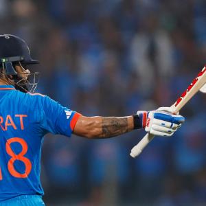 ICC WC PIX: Ton-up Kohli helps India crush Bangladesh