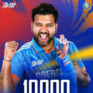 Rohit joins 10,000-run club!