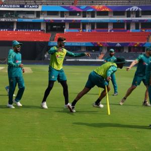 Net bowler Nishanth stands out during Pak's training
