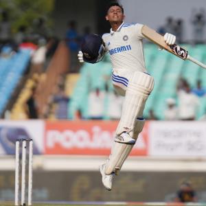 3rd Test PHOTOS: Jaiswal's century swells India's lead
