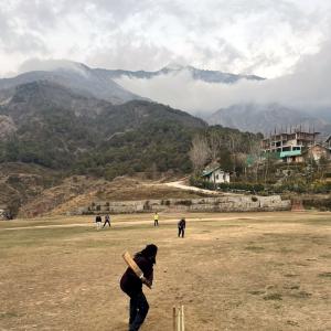 PIX: England fans have a ball in nippy Dharamsala!