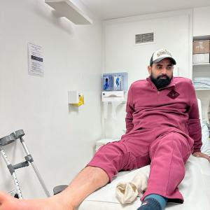 Shami's road to recovery: 'Stitches removed'
