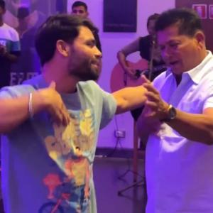 SEE: Rinku, KKR Coach Show Off Moves