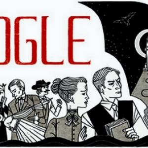 Bram Stoker: Google doodles for Dracula creator