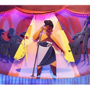 Ella Fitzgerald commemorated with a Google doodle