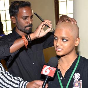 Why are women in Chennai shaving their heads?